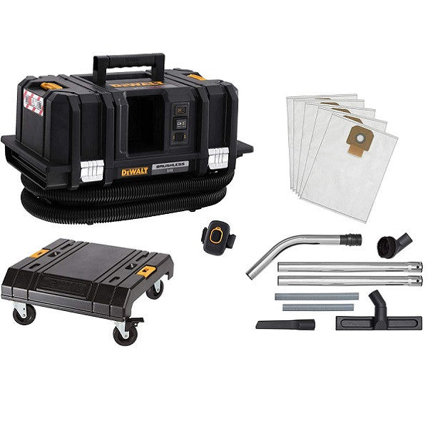 Aspirateur eau poussières 54v flexvolt classe m solo + acc dcv586mk dewalt