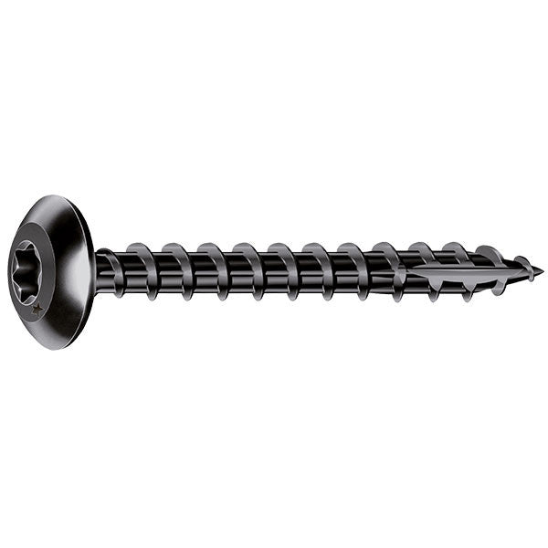 Vis penture tête cylindrique tx filetage total acier noir