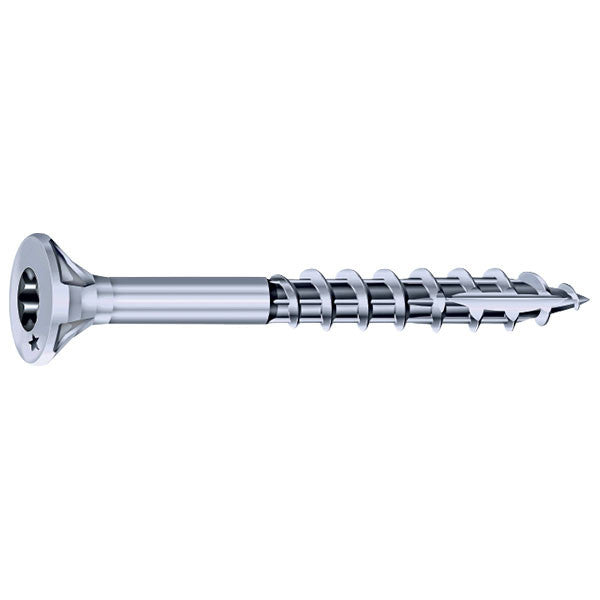 Vis bois agglo tête fraisée tx filetage partiel inox a2