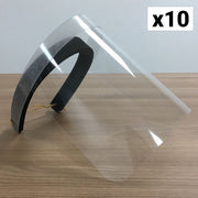 Lot de 10 visières transparentes tu skinpackvisierex10 -