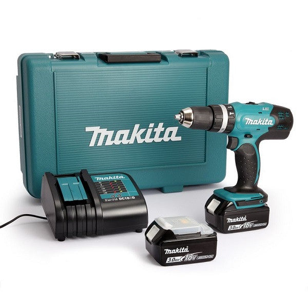 Perceuse à percussion 18v lxt 2x3 ah en coffret dhp453sfe makita