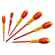 Tournevis isoles 1000v elec + pozi + testeur 6pcs 0-65-443 stanley