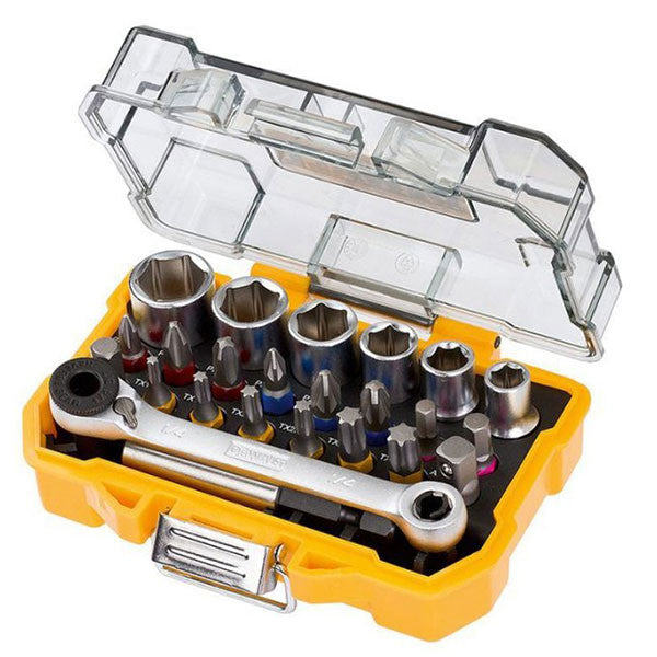 Coffret 24 pièces douilles et embouts de vissage dt71516 dewalt