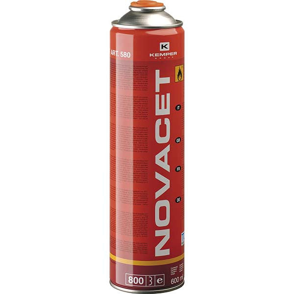 Cartouche de gaz novacet 600ml/330gr 040434 gys