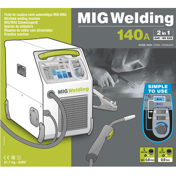 Poste à souder smartmig 142 (sans mano) 033153 gys