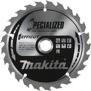 Lame carbure efficut bois scie circulaire 165mm b-62985 makita