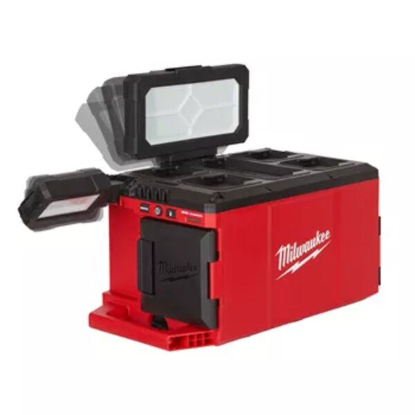 Projecteur 3000 lumens + chargeur m18 poalc-0 4933478120 milwaukee