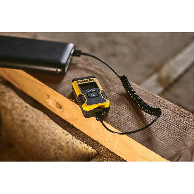 Télémètre laser tlm40 pocket 12m stht77666-0 stanley