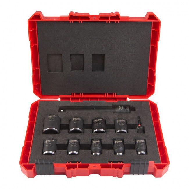 Coffret 11 pièces douilles 1/2'' shockwave 4932480456 milwaukee