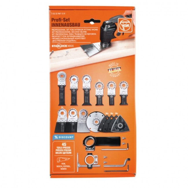 Set d'accessoires profi-set starlockmax second oeuvre 35222967120 fein