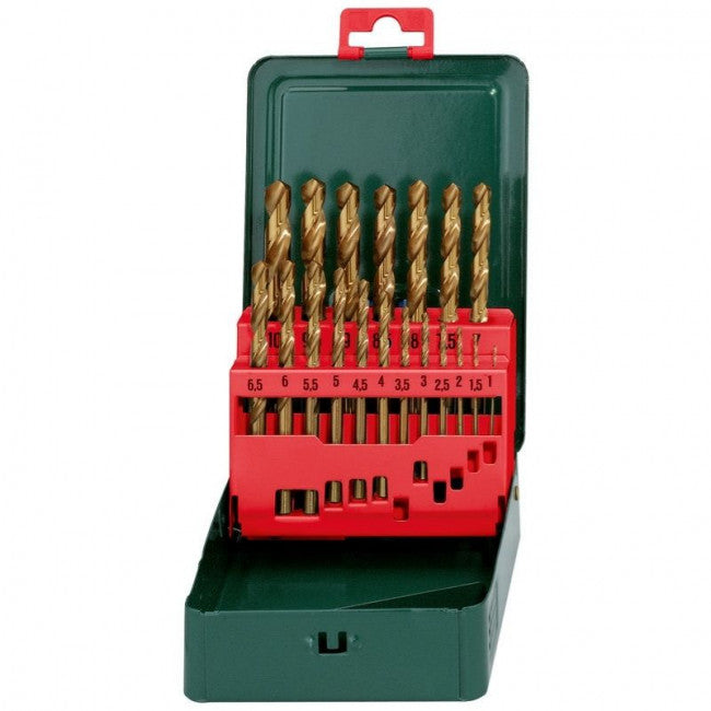 Coffret de forets hss-tin sp, 19 pièces 627156000 metabo