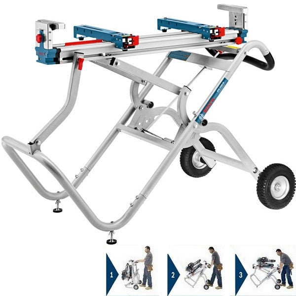 Piètement roulant pour scie onglet radiale ...gta2500w 0601b12100 bosch