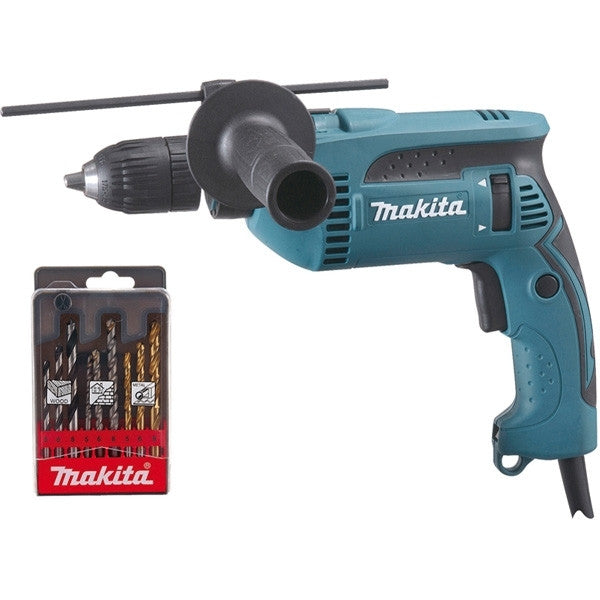 Perceuse à percussion filaire 680 w hp1641k1x makita