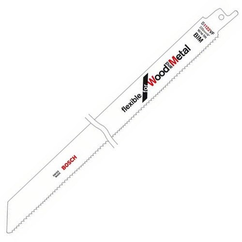 Carte de 5 lames de scie sabre bois / métal s1222vf 2608656022 bosch