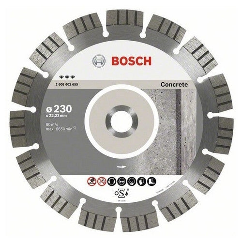 Disques à tronçonner diamantés spécial béton best for concrete bosch