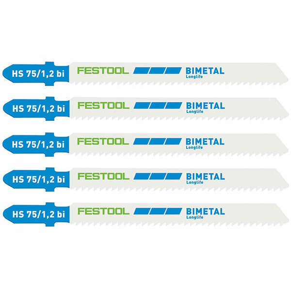 Lames scie sauteuse métal hs75/1,2 bi/5 204270 festool