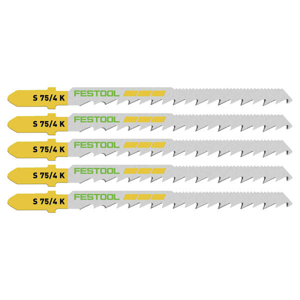 Lame de scie sauteuse bois s 75/4 k/5 (x5) 204265 festool