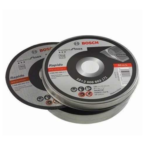 Disques a tronconner metal & inox ø125 ep 1.0 2608603255 bosch