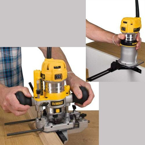Défonceuse et affleureuse 900 w ø 6/8mm d26204k dewalt