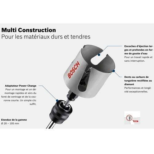 Scies-trépans multi construction