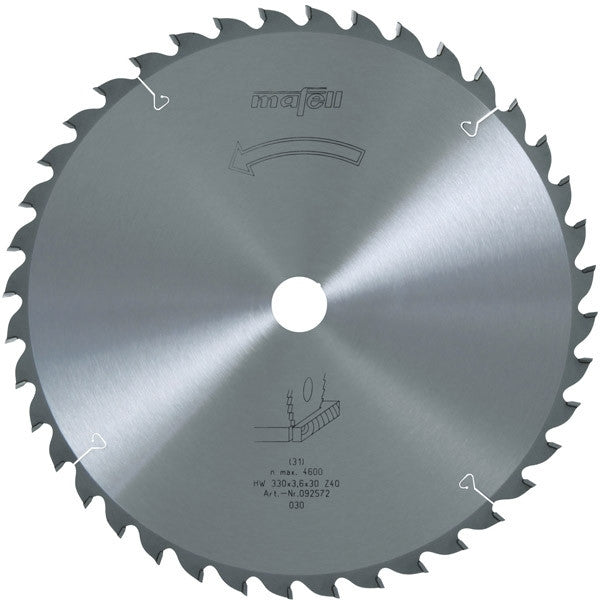 Lame de scie circulaire 330mm z40 pour mks130 ec 092572 mafell