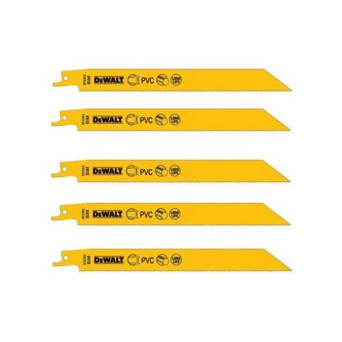 Lames de scies sabres bi-métal 228 mm dt2349 dewalt