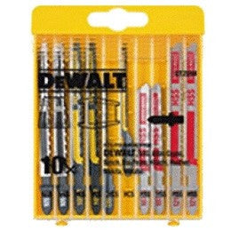 Coffret de 10 lames scies sauteuses pour le métal dt2292 dewalt