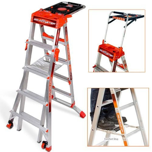 Escabeau selecstep 4-6 avec airdeck lig 15125 little giant