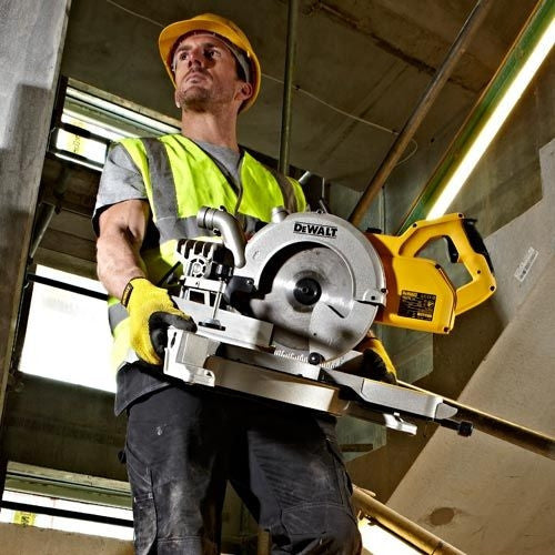 Scie radiale + onglets 1800 w ø 250 mm dws778 dewalt