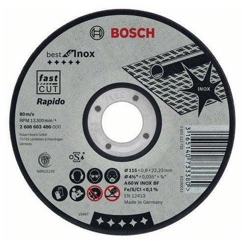 Disques rapido à tronçonner best for inox