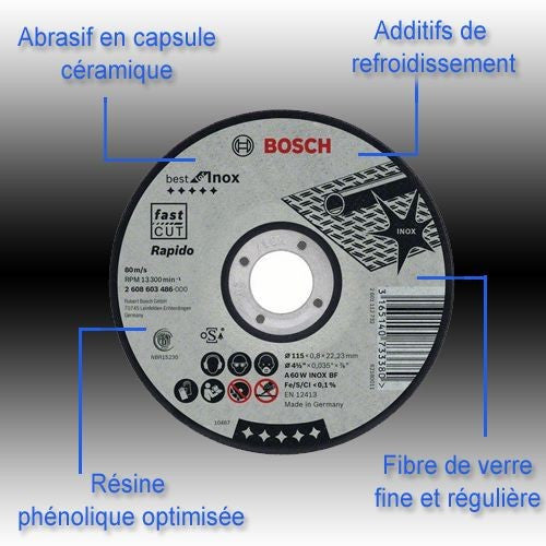 Disques rapido à tronçonner best for inox