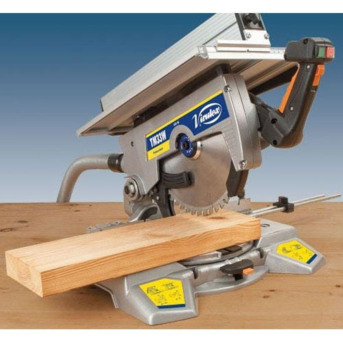 Scie onglet à table 1500w ø 300 tm33w 3300400 alu virutex