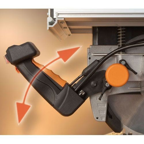 Scie onglet à table 1500w ø 300 tm33w 3300400 alu virutex