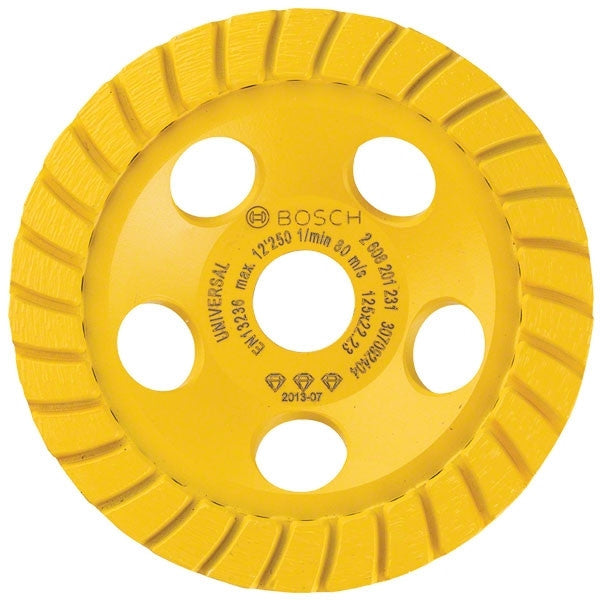 Meule assiette diamantée ø125mm best for universel turbo 2608201231 bosch