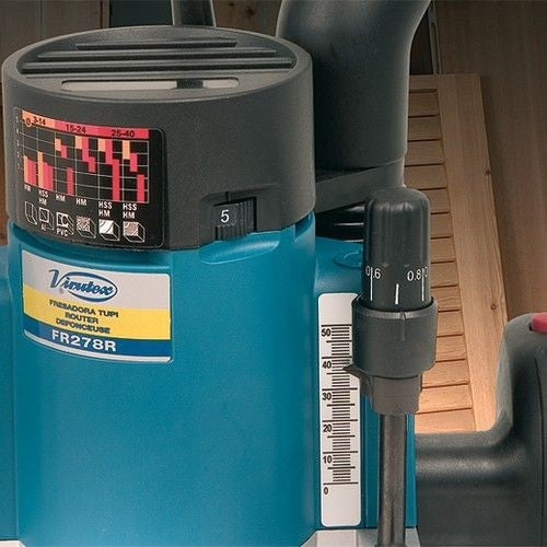 Défonceuse 1300w ø 8 mm variateur fr278r 7800200 virutex