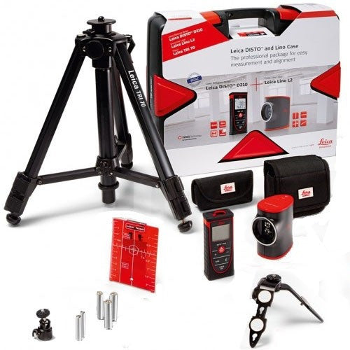 Pack 2 lasers disto d210 + lino l2 806656 leica