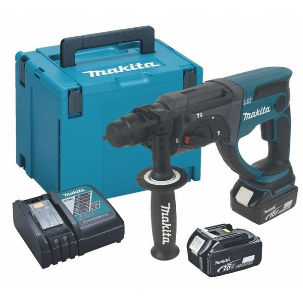Perfo burineur sds-plus 18v lxt 2x3 ah en makpac dhr202rfj makita