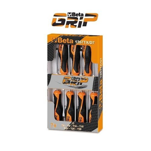 Lot de 7 tournevis torx® 1267 tx/d7 012670307 beta