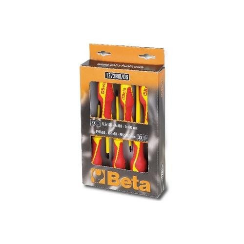 Lot de 6 tournevis isolés 1273 mq/d6 012730851 beta