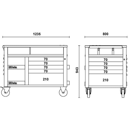Etabli mobile super tank c28