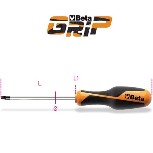 Tournevis pour vis torx® betagrip 1267tx beta
