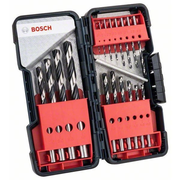 Coffret toughbox 18 forets métaux hss pointteq 2608577350 bosch