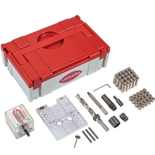 Set d'assemblage invis mx2 avec gabarit rasto i6 100300 lamello