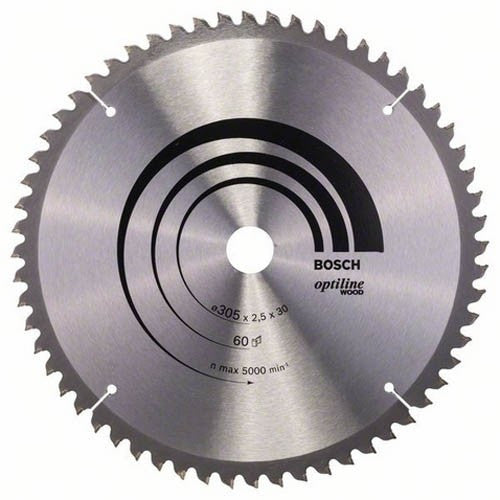 Lame ø305mm scies à onglets radiales optiline wood 2608640441 bosch