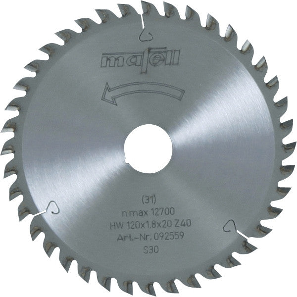 Lame de scie circulaire ø 120 mm z40 092559 mafell