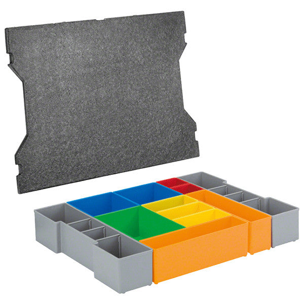 Set 12 casiers inset-box pour l-boxx 102 1600a016n9 bosch