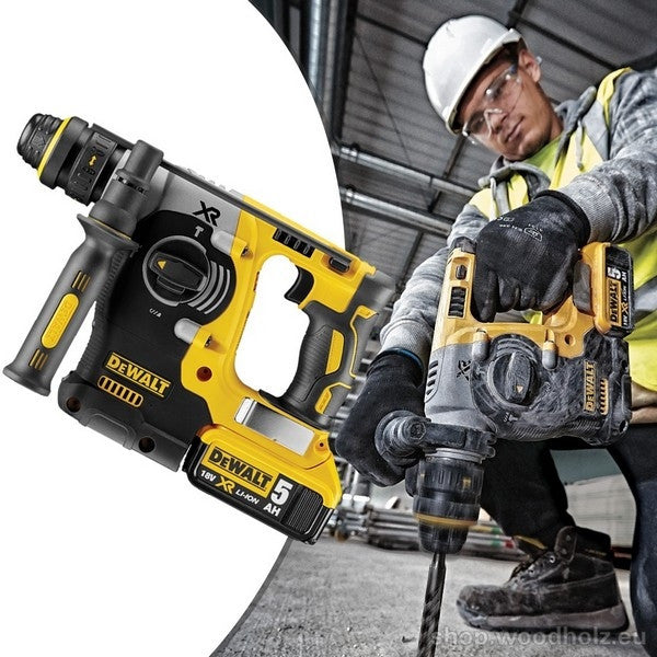 Perforateur burineur sds-plus 18v xr 2x5 ah en tstak dch273p2t dewalt