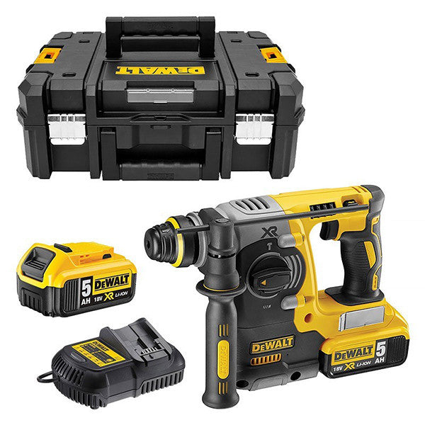 Perforateur burineur sds-plus 18v xr 2x5 ah en tstak dch273p2t dewalt