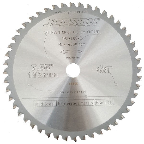 Lame de scie carbure ø192mm acier mince 719248 jepson power