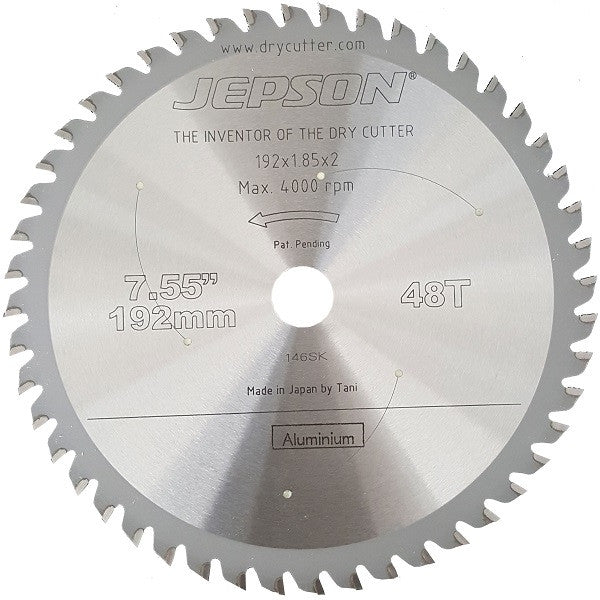 Lame de scie carbure ø192mm aluminium 719248a jepson power